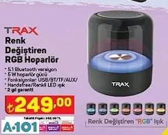 TRAX RENK DEĞİŞTİREN HOPARLÖR TRAX RENK DEĞİŞTİREN HOPARLÖR